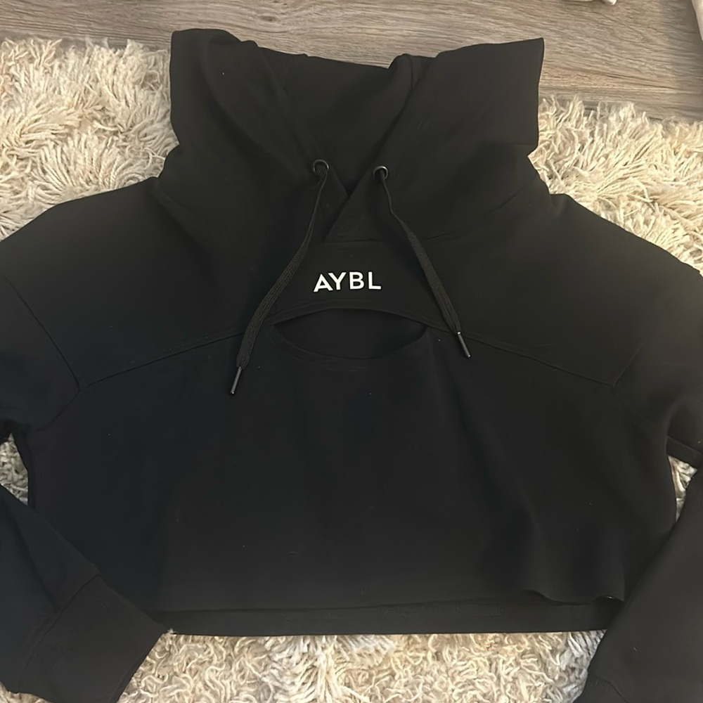 AYBL Cropped Cut Out Hoodie